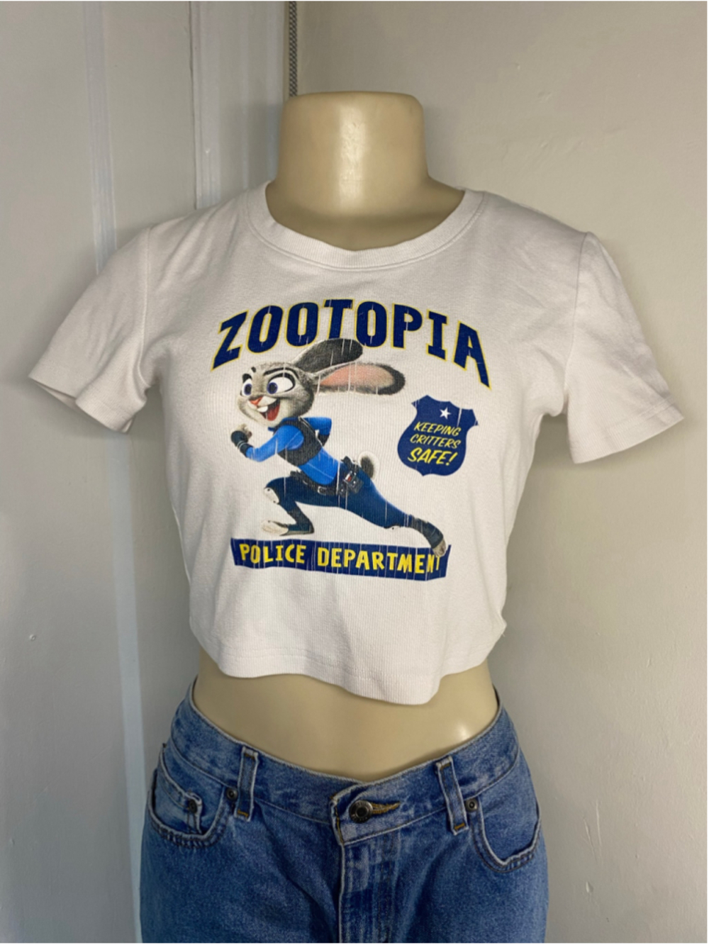 Disney Zootopia Judy Hopps cropped tee